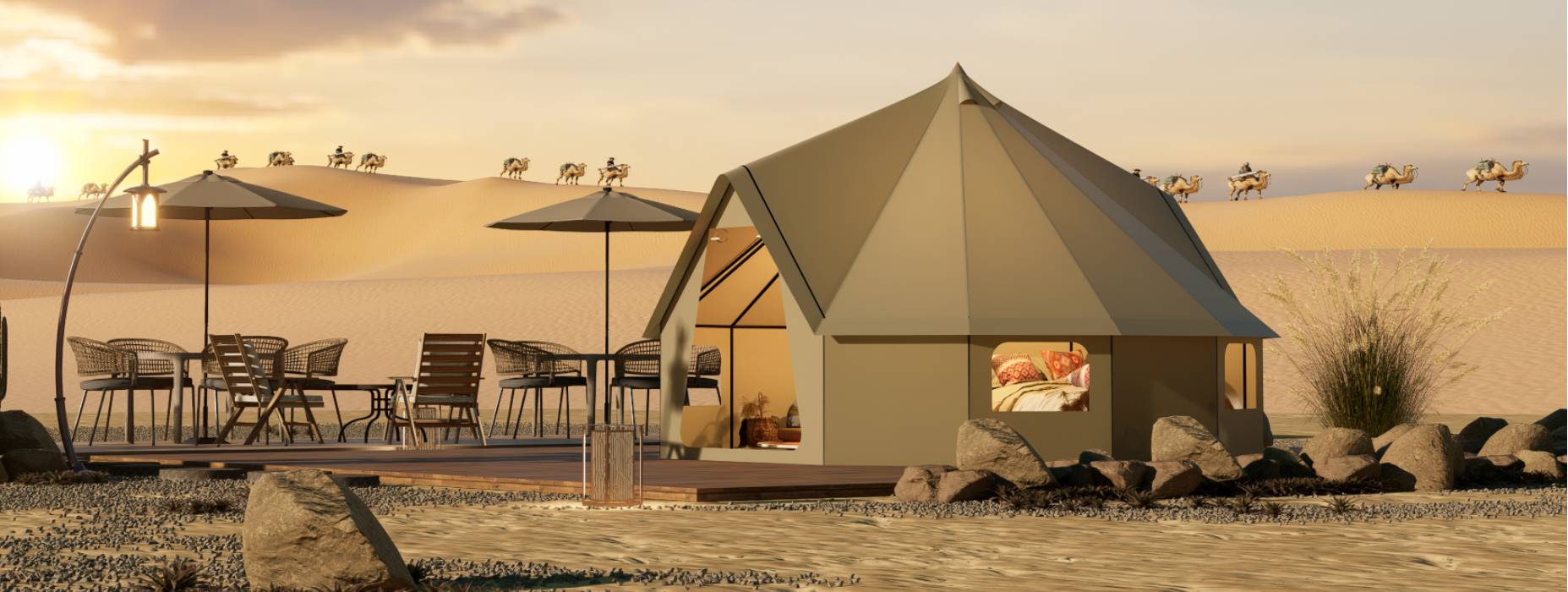 兰州露营酒店帐篷产品